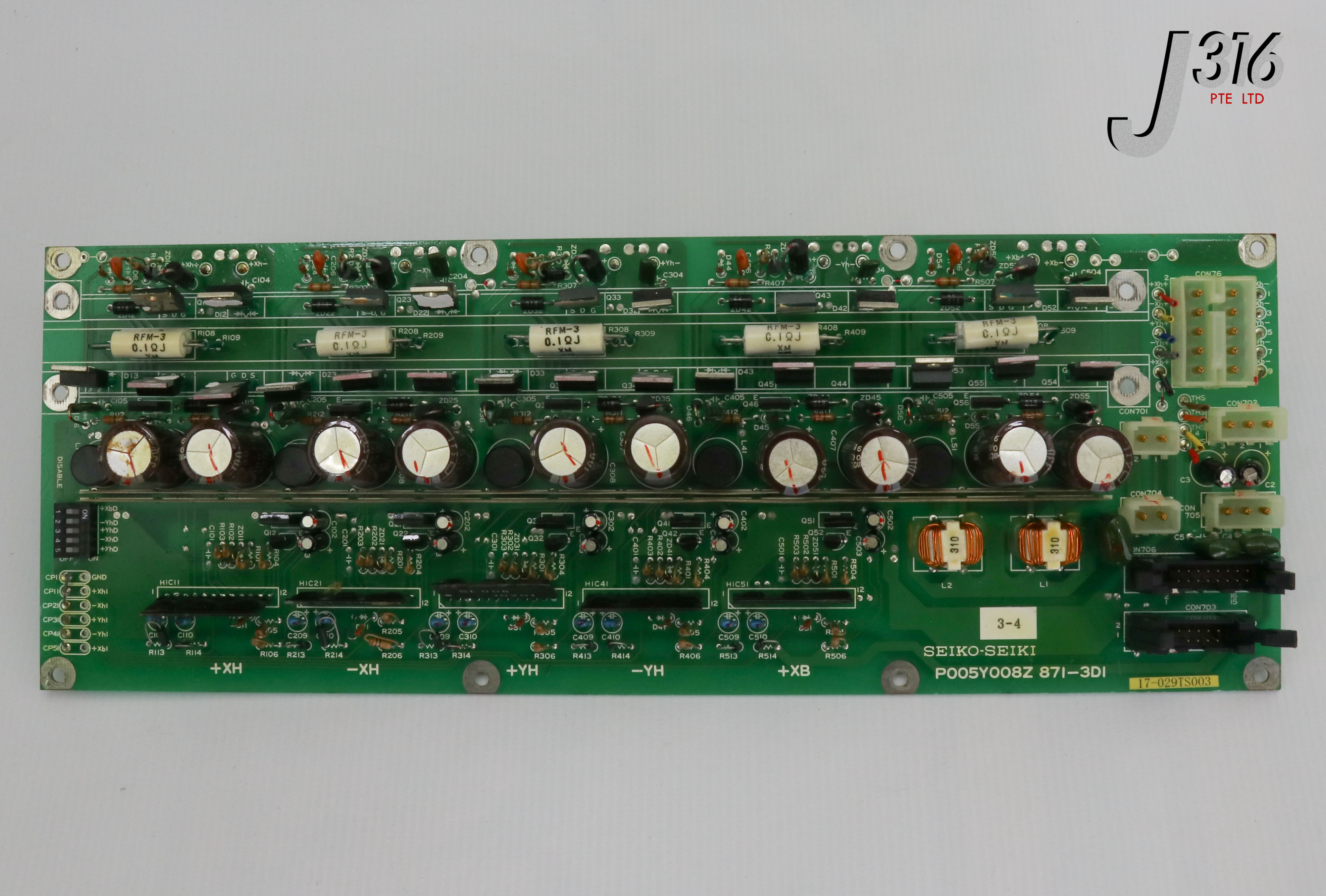 22492 SEIKO SEIKI PCB, CAPACITOR BOARD, 17-029TS003 P005Y008Z871